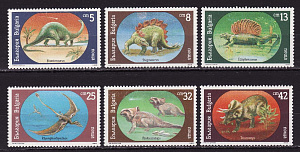 Болгария _, 1990, Динозавры, Доисторическая фауна, 6 марок